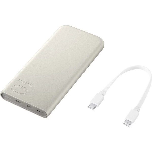 E-shop Samsung FastCharge powerbanka 2x USB-C, 25W, 10000mAh béžová