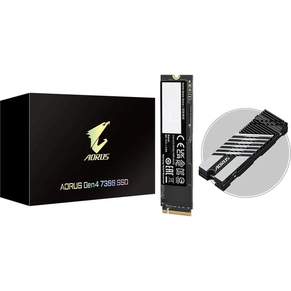 GIGABYTE AORUS Gen4 7300 SSD 2TB - SSD - Obrázok L1J5000P01