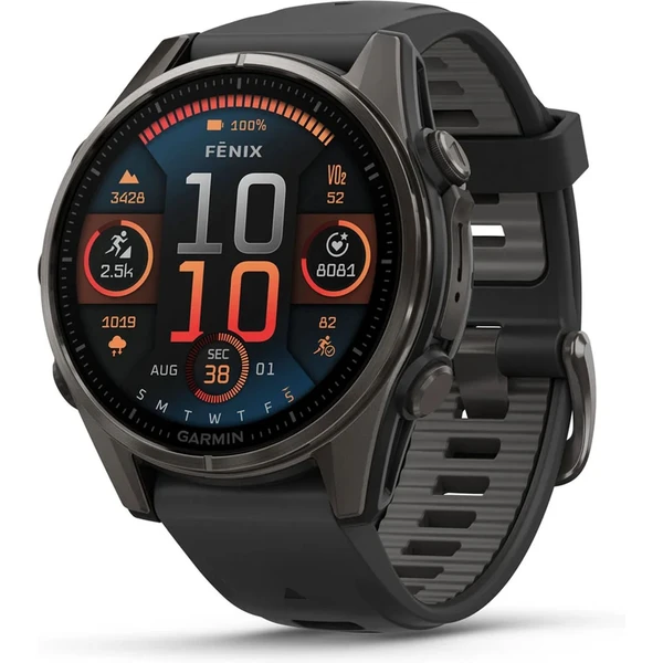 Garmin fenix 8 AMOLED Sapphire 47 mm tmavo šedé - Inteligentné hodinky - Hlavný obrázok