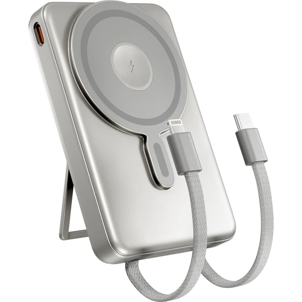Spello ForcePack 4v1 MagSafe powerbanka 10000mAh titanová - Powerbanky - Obrázok L1OO000K01
