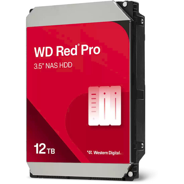 WD RED Pro NAS WD121KFBX 12TB SATAIII/600 256 MB cache, 240 MB/s, CMR
