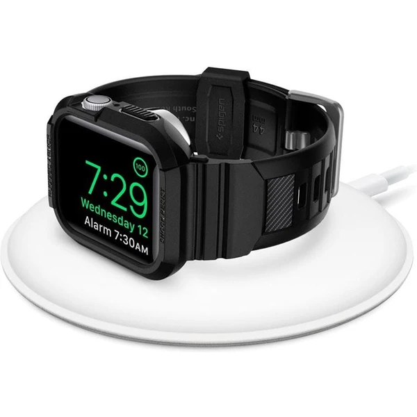 Spigen Rugged Armor Pro remienok s puzdrom Apple Watch 45/44mm čierny - Remienky - Obrázok L2A1100501