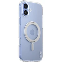PanzerGlass® CARE kryt Apple iPhone 16 Plus MagSafe KickStand číry/sivý - Puzdra