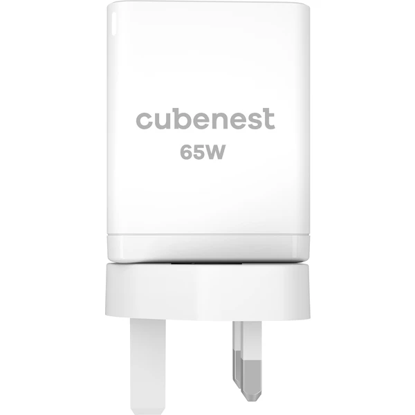 CubeNest S3D1 PD cestovný adaptér (65W) biely - Nabíjačky - Obrázok L2J6000601