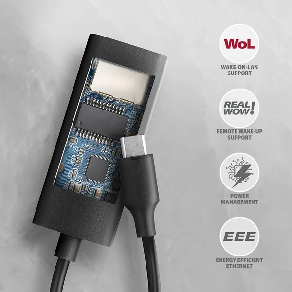 AXAGON ADE-ARC USB-C Gigabit Ethernet sieťová karta - Sieťové karty - Obrázok L2P2000J01
