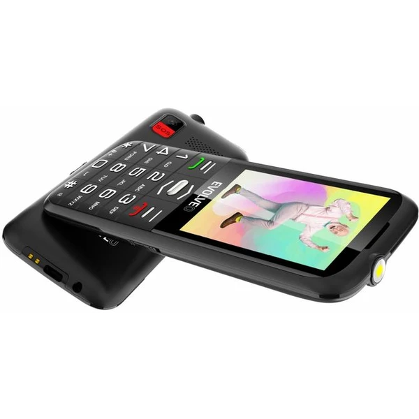 EVOLVEO EasyPhone XO mobilný telefón pre seniorov čierny - Mobilné telefóny - Obrázok L2Z7000701