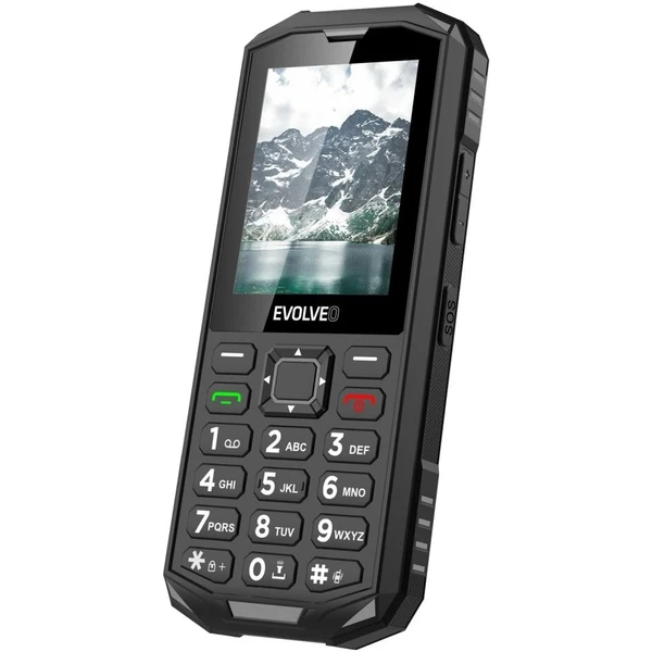 EVOLVEO StrongPhone X5 vodotesný odolný Dual SIM telefón čierno-sivý - Mobilné telefóny - Obrázok L33F000P01