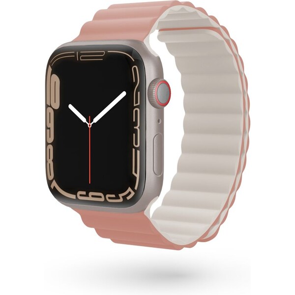 E-shop Epico Watch Strap Magnetic pre Apple Watch 42/44/45/49 mm ružová/sivá
