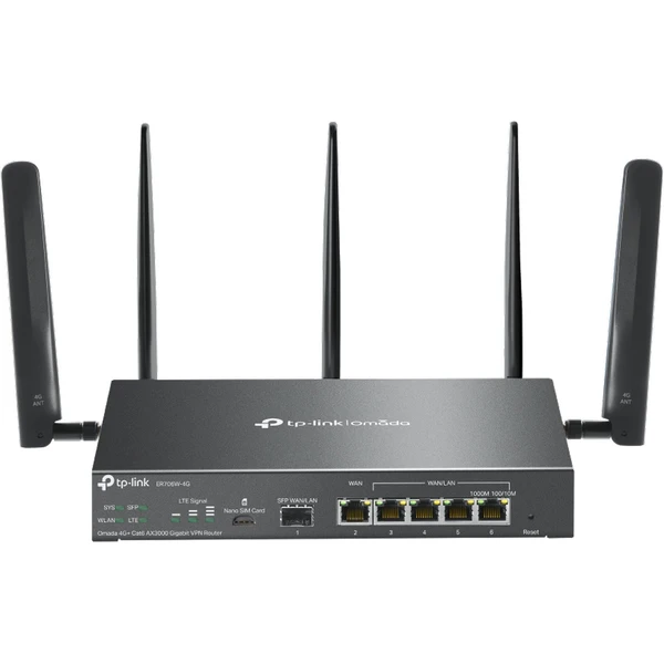 TP-Link ER706W-4G Wi-Fi 6 router čierny - Wi-Fi routery - Hlavný obrázok