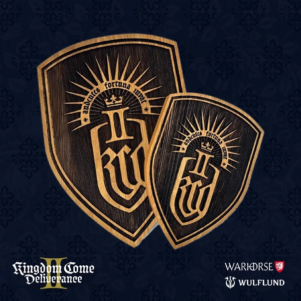 Drevený štít na stenu veľký Kingdom Come: Deliverancia II 21 x 30 cm  - Dekorácie - Obrázok L3CC000J01
