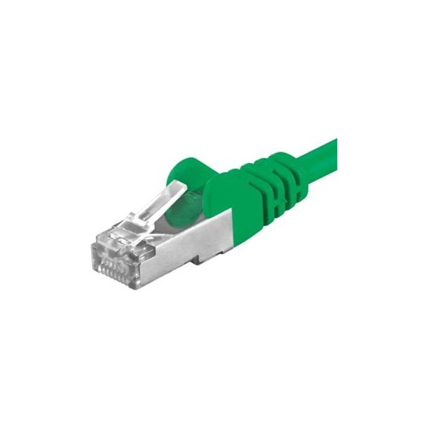 Premiumcord Patch kábel CAT 6a S-FTP RJ45-RJ45 AWG 26/7 0,25 m zelený