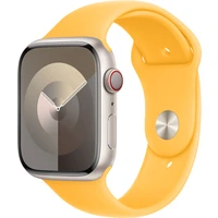 Apple Watch športový remienok 45mm lúčovo žltý M/L - Remienky