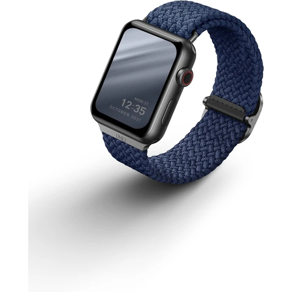 UNIQ Aspen Braided remienok Apple Watch 46/45/44/42mm modrý - Remienky - Hlavný obrázok