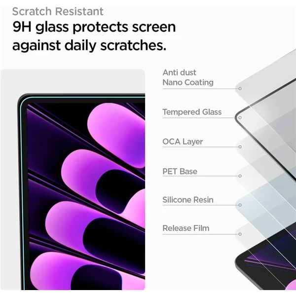 Spigen Glass tR Slim tvrdené sklo MacBook Air 15" M2/M3/M4 - Ochranné fólie a sklo - Obrázok L3N5000701