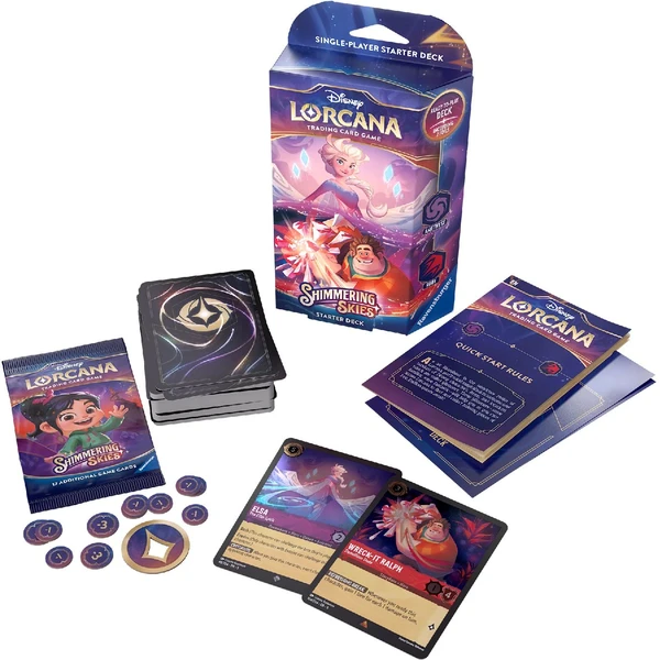 Disney Lorcana: Shimmering Skies - Starter Deck Amethyst & Ruby - Disney Lorcana TCG - Obrázok L3T7000L01