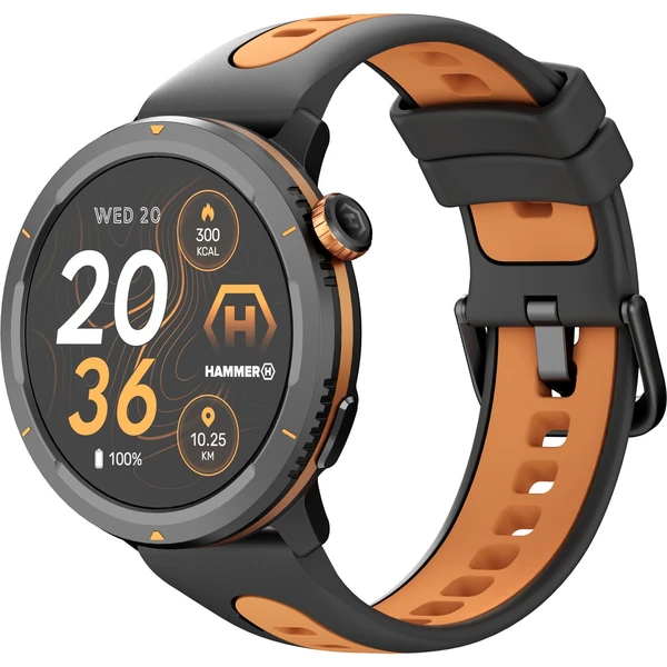 myPhone Hammer Watch 2 lite múdre hodinky oranžovo-čierne - Inteligentné hodinky - Hlavný obrázok