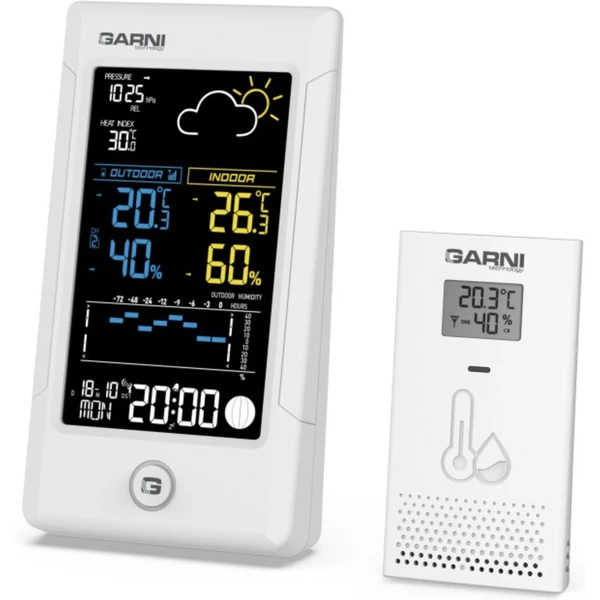GARNI 615W Precise Meteorologická stanica biela - Meteorologické stanice - Obrázok L4D5000N01