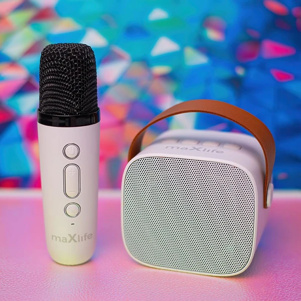 Maxlife MXKS-100 Bluetooth karaoke set biely - Reproduktory - Obrázok L4ER000K01