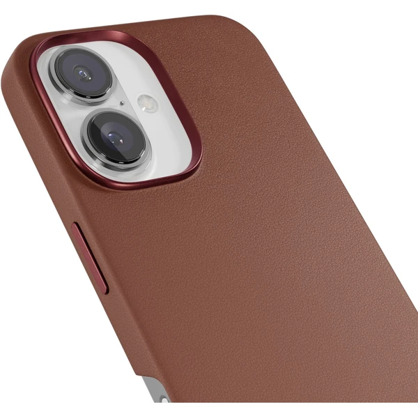 Epico Mag+ Leather kryt pre iPhone 16 hnedá - Puzdra - Obrázok L4FA000K01