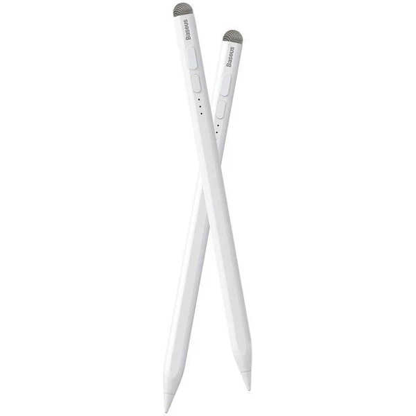 Baseus Smooth Writing 2 stylus s LED indikátormi stavu batérie (aktívny + pasívny) biely - Stylusy - Obrázok L4UF000P01