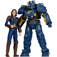 Set dvoch figúrok McFarlane Toys Fallout 4 - T-60 Vault Tec and Sole Survivor 18 cm - Figúrky