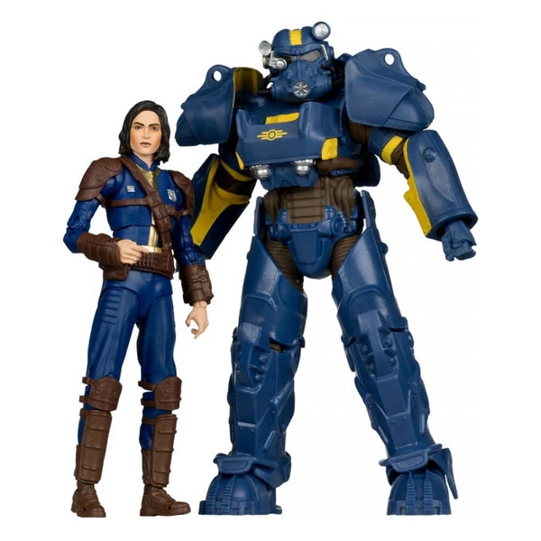 Set dvoch figúrok McFarlane Toys Fallout 4 - T-60 Vault Tec and Sole Survivor 18 cm - Figúrky - Hlavný obrázok