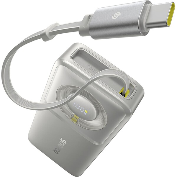 E-shop Baseus OS Free2Pull powerbanka 10000mAh 30W sivá