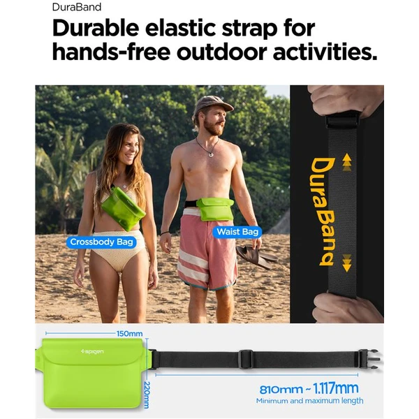 Spigen Aqua Shield WaterProof Waist Bag A620 2 Pack zelený - Puzdra - Obrázok L5N5000701