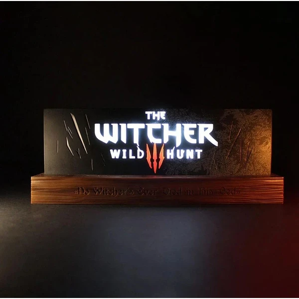 Svetlo LED The Witcher - Wild Hunt Logo 22 cm USB - Lampičky - Obrázok L5O5000L01