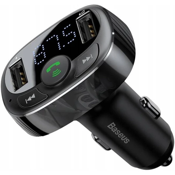Baseus Bluetooth MP3 FM Transmiter s nabíjaním 2xUSB 3.4A čierny - Nabíjačky - Obrázok L5R4000J01