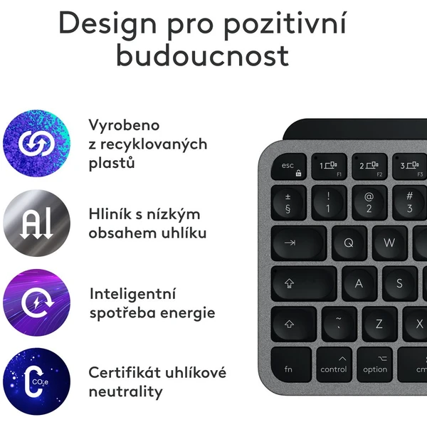 Logitech MX Keys Mini pre Mac US klávesnica vesmírne šedá - Klávesnice - Obrázok L645000J01