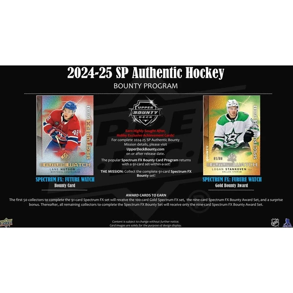 Hokejové karty 2024-25 Upper Deck SP Authentic Hockey Hobby Balíček - Hokejové karty - Obrázok L64G000K01