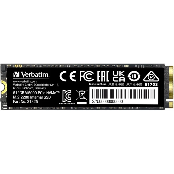 VERBATIM SSD Vi5000 Internal PCIe NVMe M.2 SSD 512GB - SSD - Hlavný obrázok