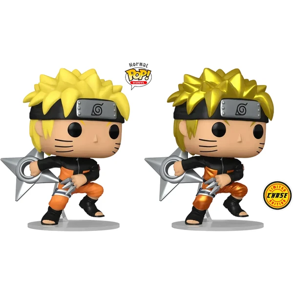 Funko POP! #1843 Animation: Naruto Shippuden - Naruto w/ Shuriken (Šanca na chase) (Metallic) - Funko POP! - Obrázok L6DE000L01