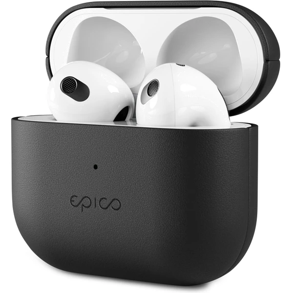 Epico kožený kryt pre Airpods 3 čierny - Puzdra - Hlavný obrázok