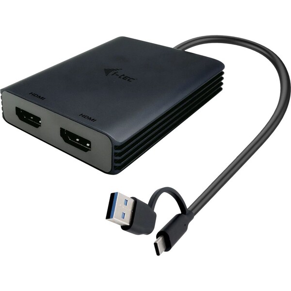 E-shop i-tec USB-A/C -> 2x HDMI redukcia 4K čierna