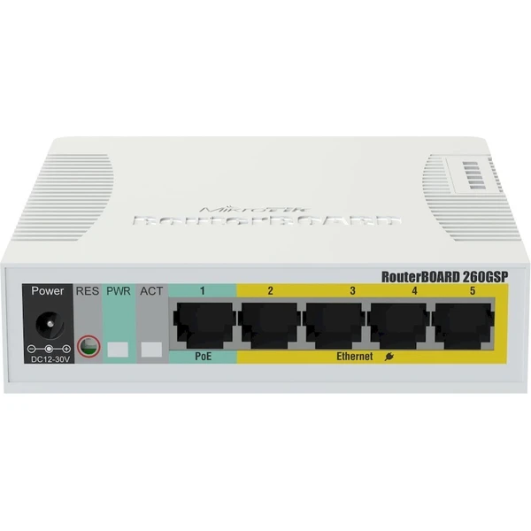 MikroTik Cloud Smart Switch CSS106-1G-4P-1S - Switche - Hlavný obrázok