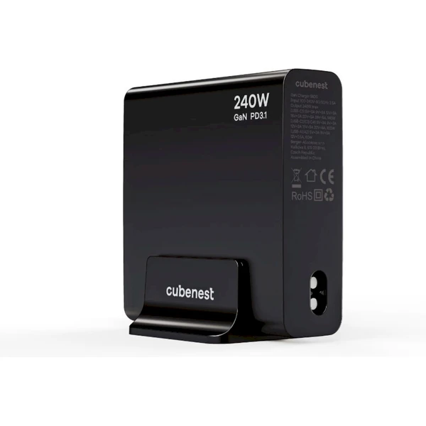 CubeNest S6D0 GaN nabíjacia stanica s Power Delivery 3.1. (240W) čierna - Nabíjačky - Obrázok L7S8000J01