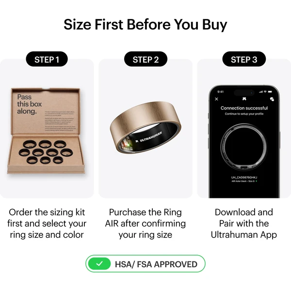 Ultrahuman Ring AIR šikovný prsteň veľ. 13 Rose Gold - Chytré prstene - Obrázok L7XM000K01