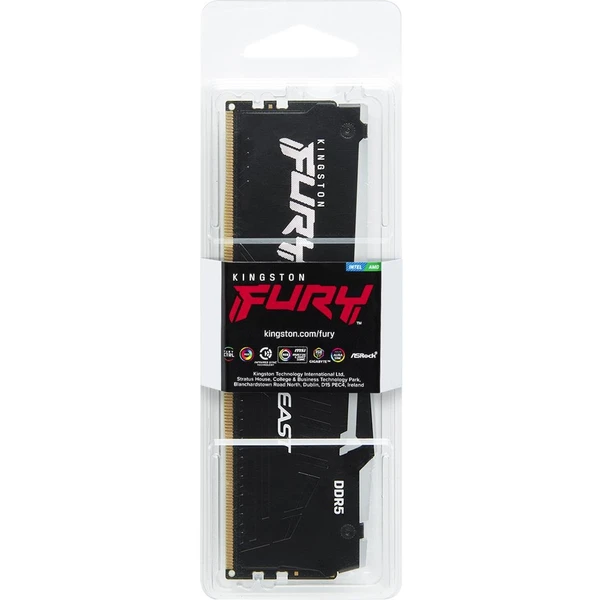 Kingston FURY Beast RGB DDR5 8GB 5600MT/s CL36 DIMM (1x8GB) EXPO/XMP - Operačné pamäte - Obrázok L82L300401