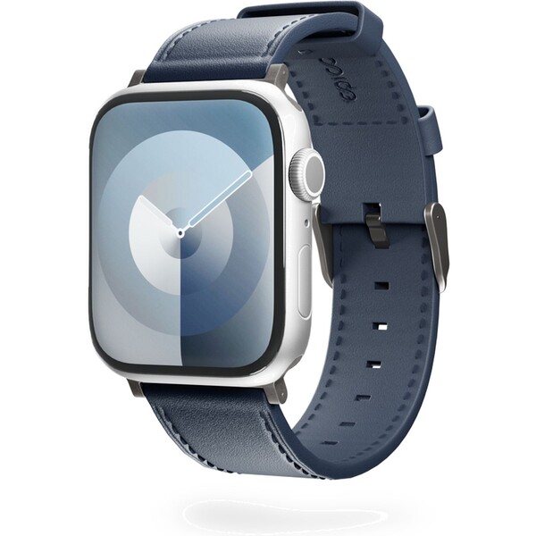 Epico Watch kožený remienok pre Apple Watch 38/40/41mm modrý