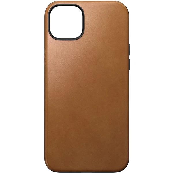 Nomad Modern Leather MagSafe kryt iPhone 15 Plus english tan - Puzdra - Obrázok L8CS100501