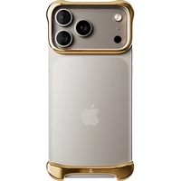 Arc Pulse Aluminium ochranný hliníkový rám iPhone 17 Pro Max zlatý - Puzdra