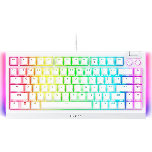Razer BlackWidow V4 75% herná klávesnica (US) biela - Klávesnice - Obrázok L8I8G00101