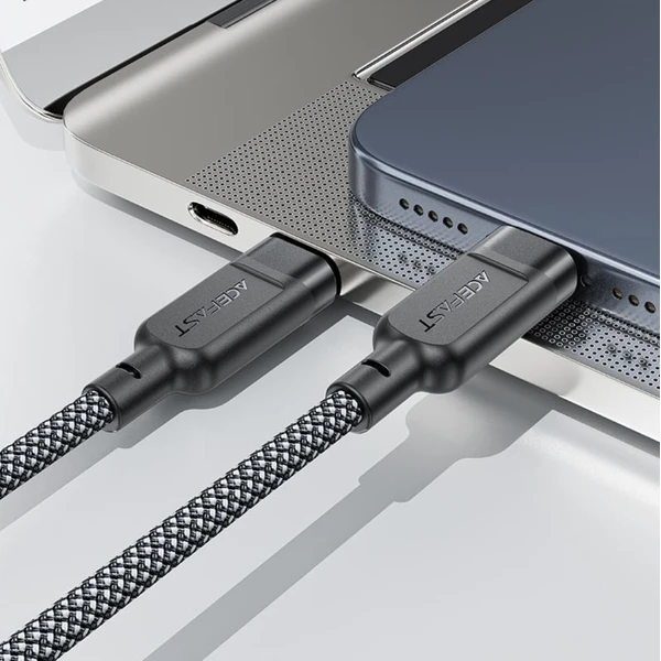 Acefast USB-C 3v1 100W inteligentný nabíjací dátový kábel, 1,2m - Káble - Obrázok L8ZB000J01
