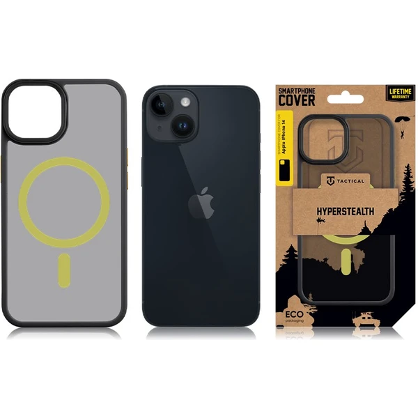 Tactical MagForce Hyperstealth 2.0 kryt iPhone 14 Black/Yellow - Puzdra - Obrázok L955000P01