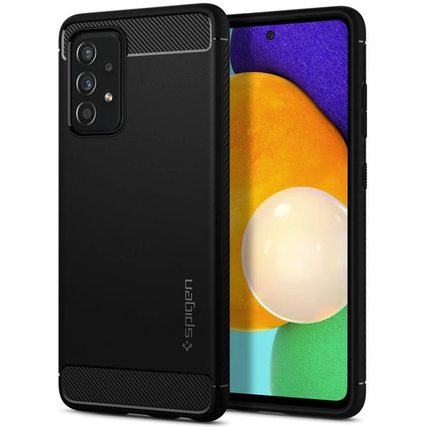 Spigen Rugged Armor kryt Samsung Galaxy A52s 5G/Galaxy A52 (LTE/5G) čierny - Puzdra - Hlavný obrázok