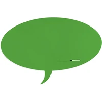 Rocada Skin Shape Talk 6440-6018 magnetická tabuľa zelenožltá RAL 6018 - Magnetické tabule