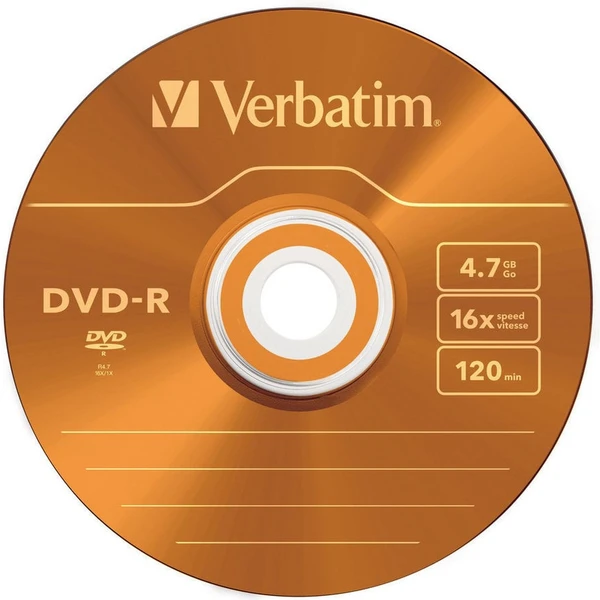 VERBATIM DVD-R(5 ks)Slim/Colour/16x/4.7GB - Optické disky - Obrázok L9P2000P01