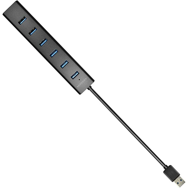 AXAGON HUESA7BP 7x USB3.0 ALU  - USB huby - Obrázok LA7HF00101